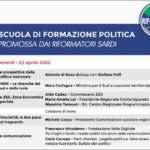 SCUOLA DI FORMAZIONE POLITICA – PROSEGUONO LE LEZIONI